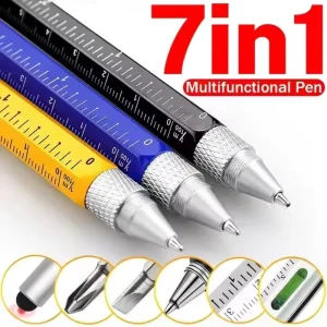 7 in 1 Multifunctional Pen with Touch Screen Stylus & Ruler