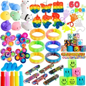 Joyfy 60 Pack Fidget Toys